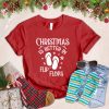 Christmas Is Better With Wine T-Shirt_6324