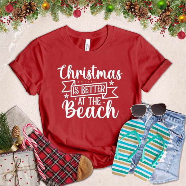 Christmas Is Better At The Beach T-Shirt_8175